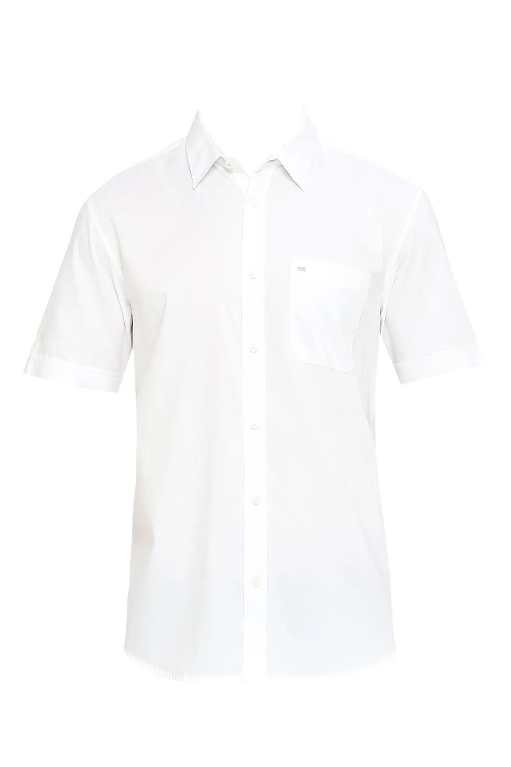 Slim Fit Cotton Oxford Halfsleeves Shirt