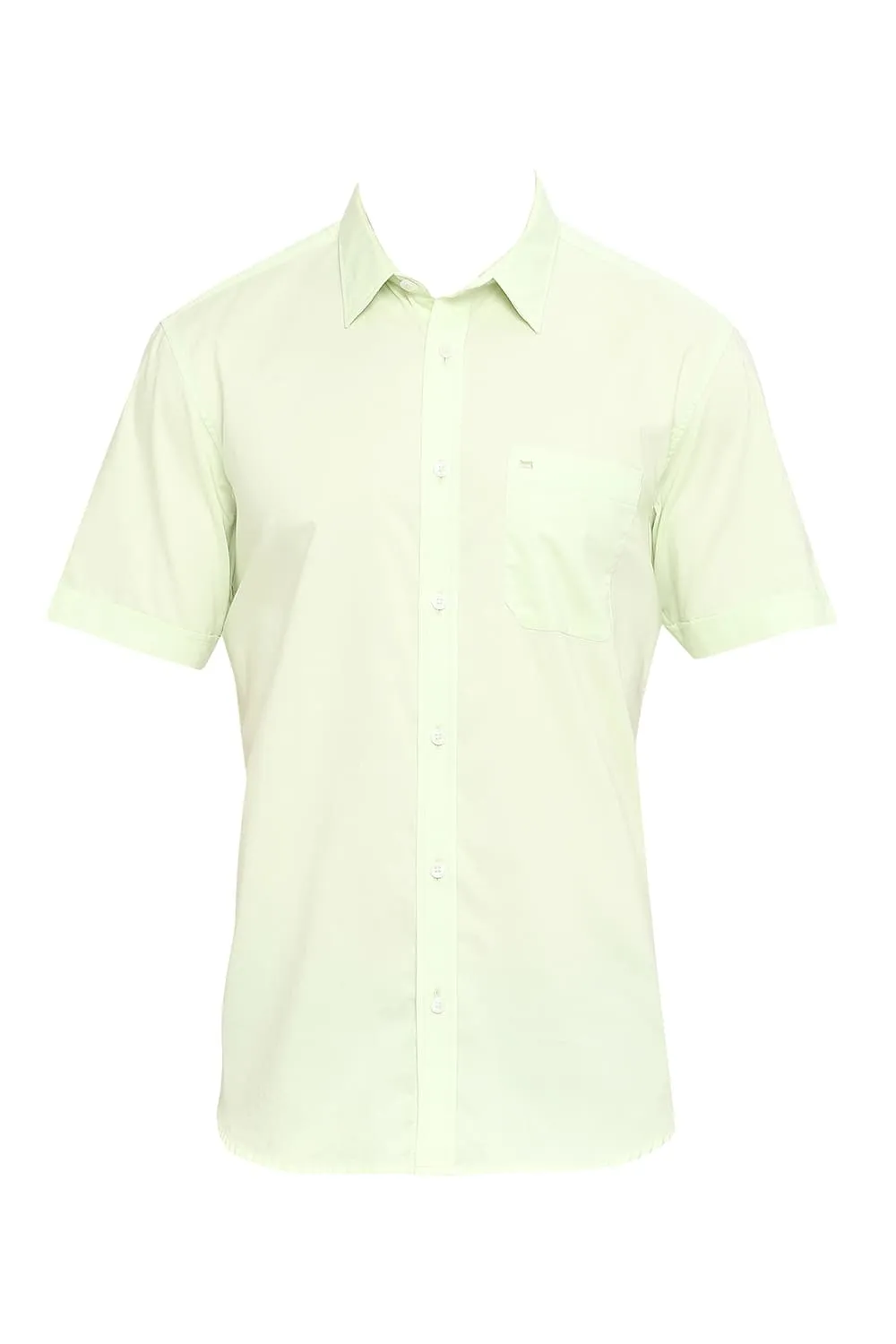 Slim Fit Cotton Oxford Halfsleeves Shirt