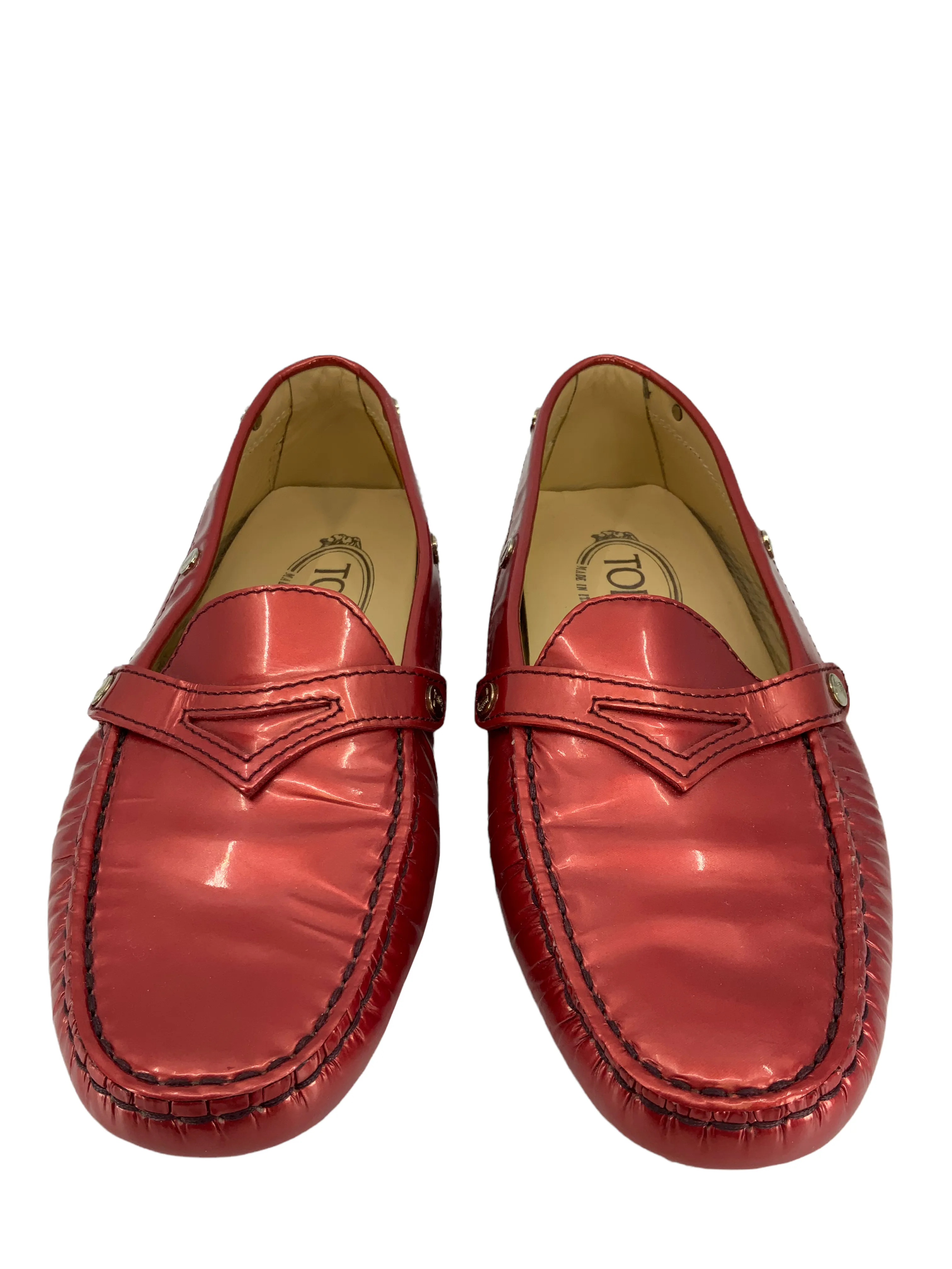 TOD'S Gommino Patent Leather Loafers Size 6