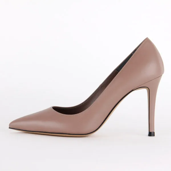 *UK size 2 - ROSE AVENUE - AW17 Court - clay, 9cm heels