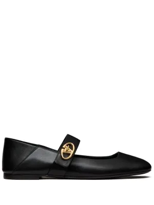 VLogo Moon leather loafers